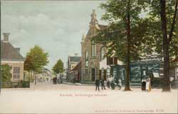 oude ansichtkaart met de synagoge van assen